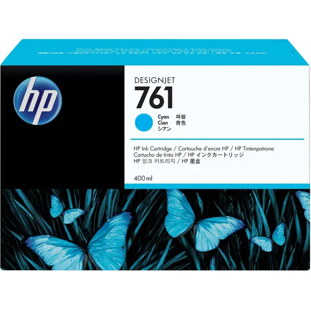 HP 761 400-ml Cyan DesignJet Ink Kartric (CM994A)