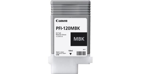 Canon PFI-120MBK Matte Black Ink Cartridge 130ml (2884C001AA)