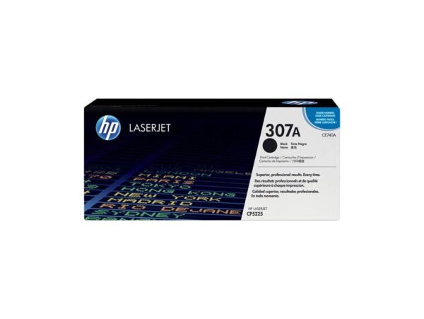 HP 307A Black Original LaserJet Toner Cartridge (CE740A)