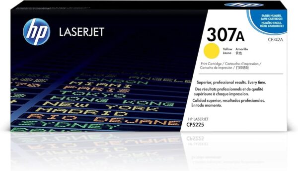 HP 307A Yellow LaserJet Toner Cartridge (CE742A)