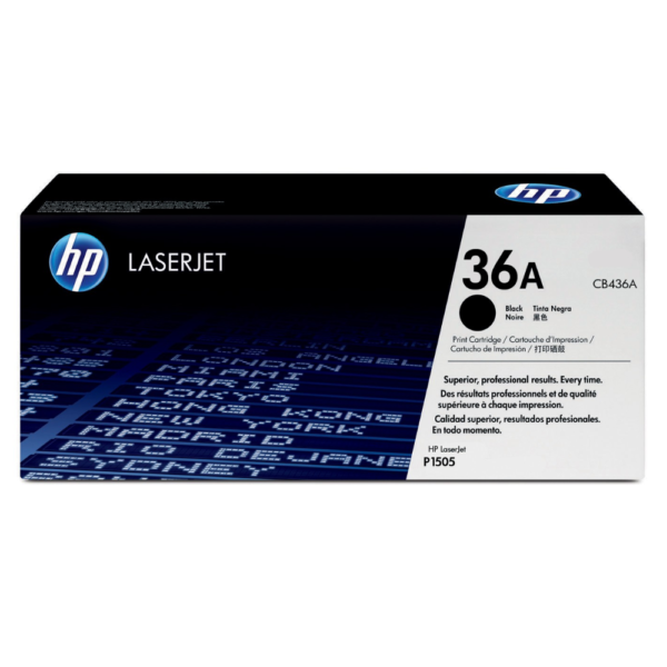 HP 36A LaserJet Black Toner Cartridge (CB436AC)