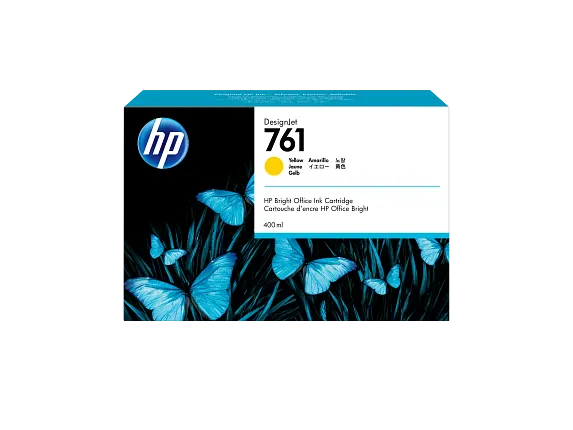 HP 761 400-ml Yellow DesignJet Ink Cartridge (CM992A)
